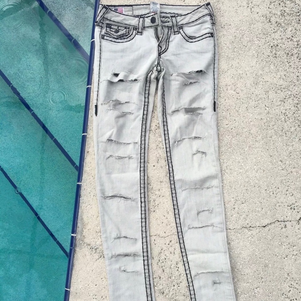 True Religion Ripped Skinny Jeans